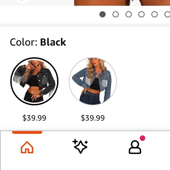 New Crop Denim Jacket Tassel Casual Button Down Long Sleeves Jean Coat - Picture 4 of 6